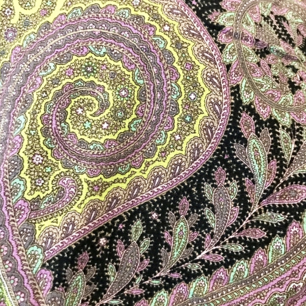 J. Crew Print Capri Pants - Sovereign Paisley Lilac Chartreuse Office Ankle - Picture 5 of 9